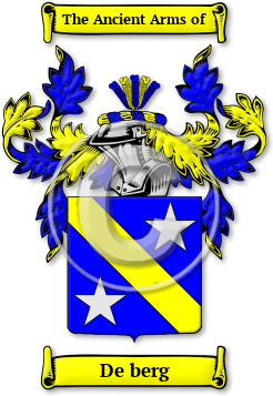 De berg Family Crest Download (jpg) Legacy Series - 150 DPI